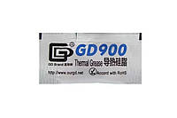 Термопаста GD900 0.5г, пакетик -50200°C, 4,8 Вт/м-К, серая