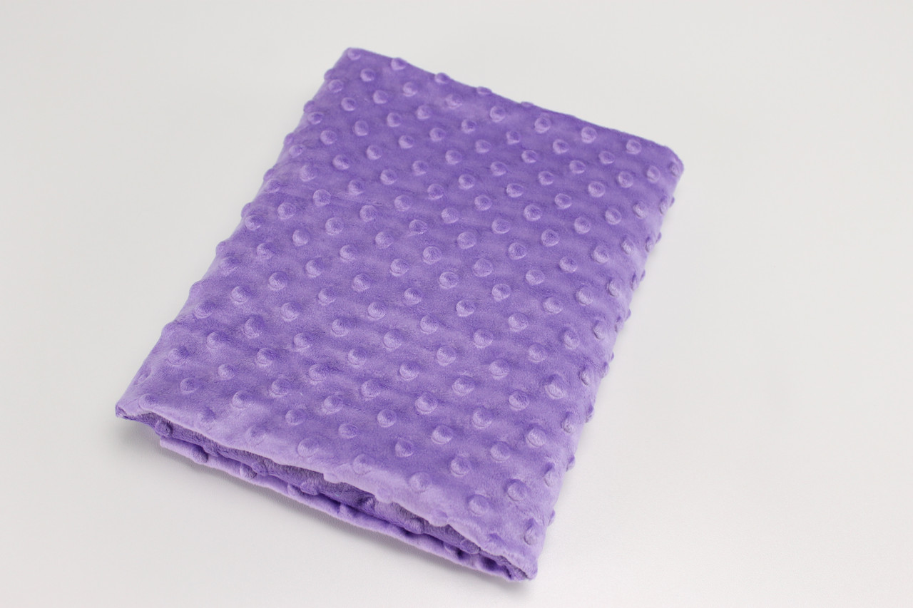 Плюш Minky фіолетового кольору 100*80см 350 г/м2 № МС-25, фото 1