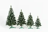 Ялинка штучна Лідія зелена з білими кінчиками на підставці 3 метри, фото 3