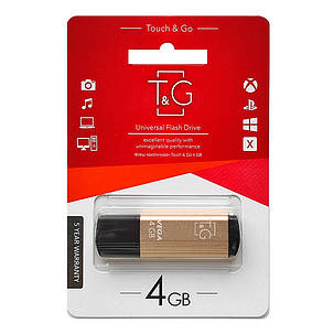 Накопичувач USB 4GB T&G Vega серія 121 Gold, фото 2