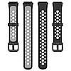 Силіконовий ремінець Primolux Perfor Classic для фітнес браслета Huawei Band 7- Black&Grey, фото 5