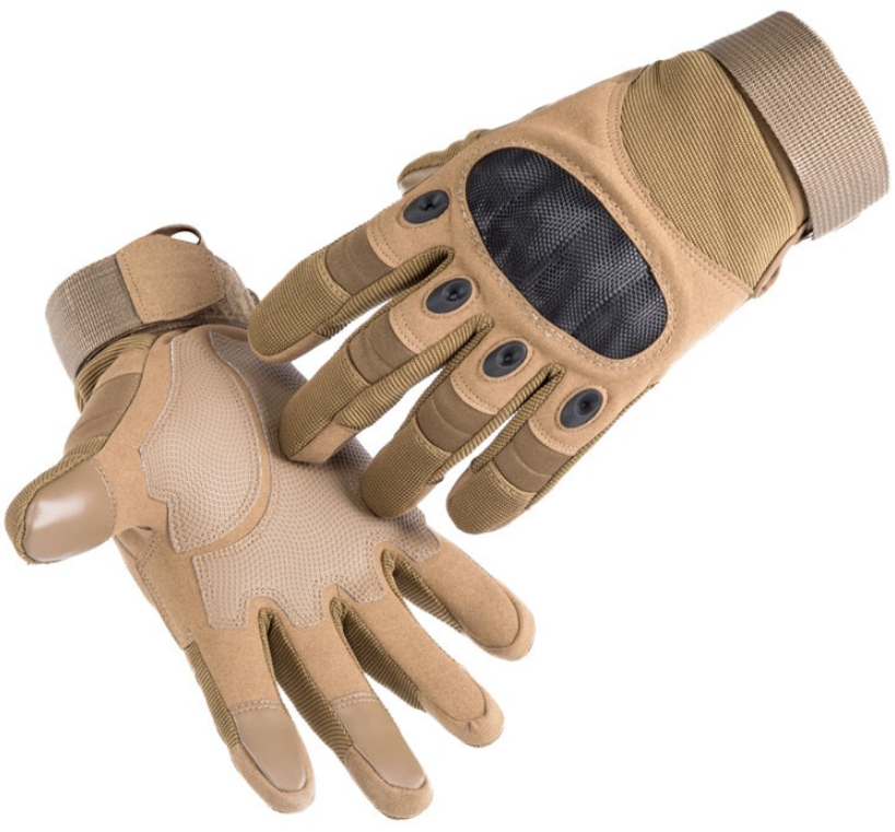 Рукавиці тактичні Primo Carbon повнопалі, сенсорні, розмір L - Khaki