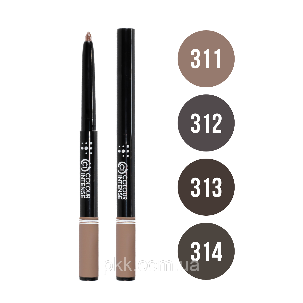 Карандаш механический для бровей Colour Intense Satin Eyebrow Pencil № 312 Blond cold Серо-коричневый - фото 2 - id-p1620154514