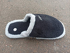 Капці домашні чорні чоловічі капці, махрові 41-45