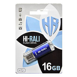 Накопичувач USB 16GB Hi-Rali Rocket серія синій, фото 2