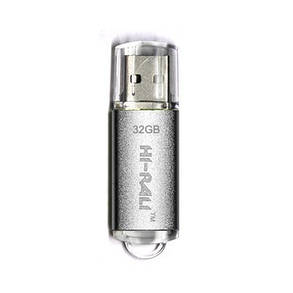 Накопичувач USB 32GB Hi-Rali Rocket серія срібло, фото 2