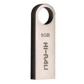 Накопичувач USB 8GB Hi-Rali Shuttle серія срібло, фото 2