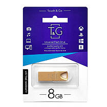 Накопичувач USB 8GB T&G металева серія 117 золото, фото 3