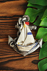 Сувенірний магніт на холодильник "Якір", керамічний