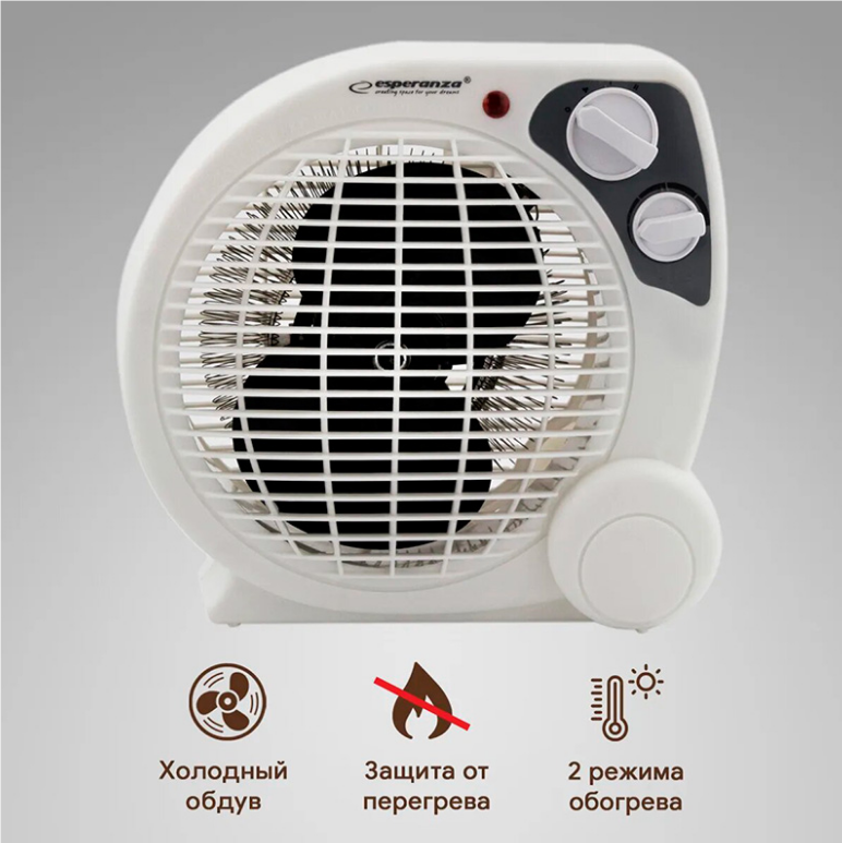 Тепловентилятор Кімнатний Дуйчик Esperanza EHH002 Mojave 2000W, фото 1