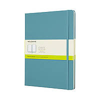 Записник Moleskine Classic 19 х 25 см / Нелінований Океанський Синій
