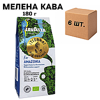 Ящик молотого кофе Lavazza Tierra AMAZONIA, 180г (в ящике 6 шт)