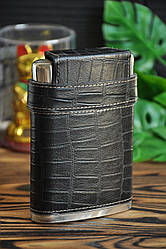 Фляга з нержавіючої сталі, 240 мл, з трьома чарками