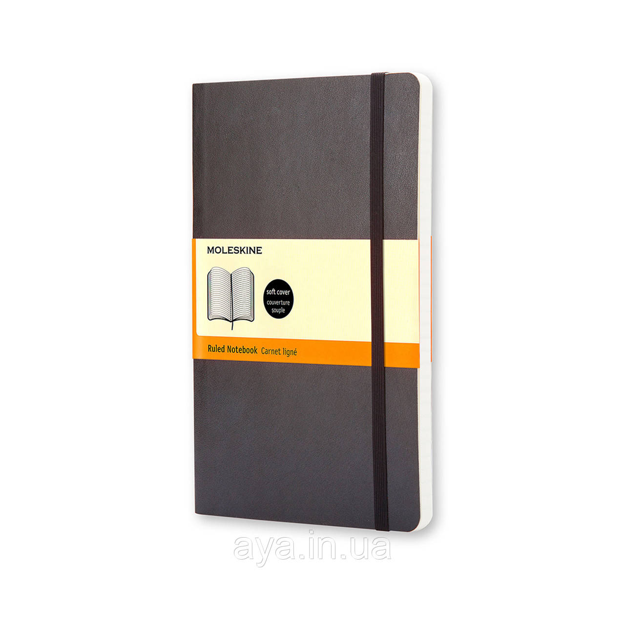 Записник Moleskine Classic 13 х 21 см / Лінійка Чорний М’який