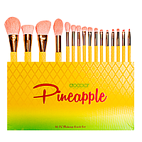 Набор кистей для макияжа Docolor Pineapple (16шт) DO-P1610