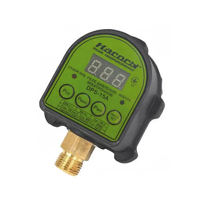 Електронне реле тиску насосної станції DPS-15A, до 1,1 кВт із захистом по сухому ходу, автоматика для насосу