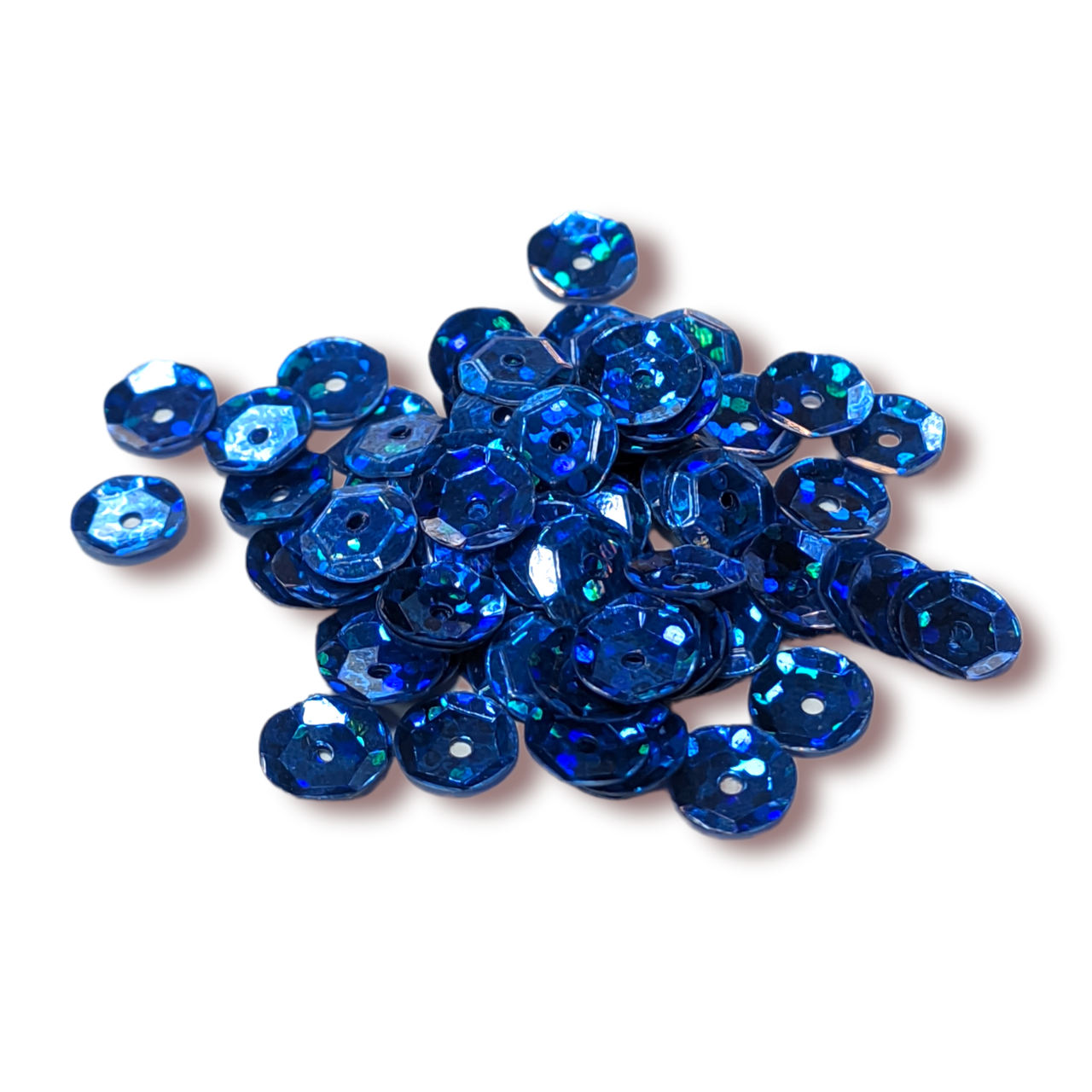 Паєтки круглі 7 мм 25 г Синій, фото 1