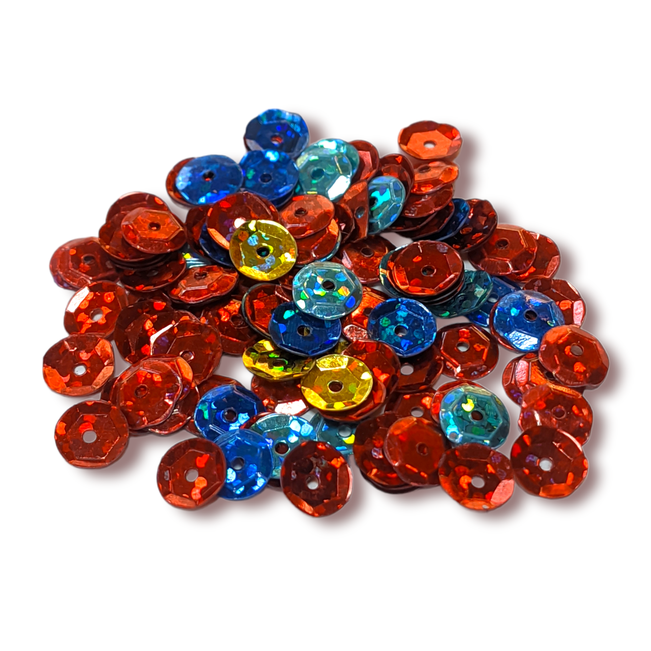 Паєтки круглі 7 мм 25 г Мікс, фото 1