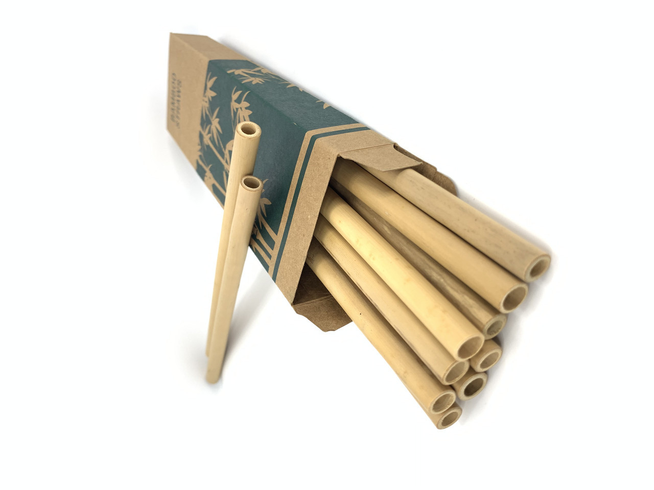 Многоразовые бамбуковые трубочки для коктейлей, 11шт. - фото 3 - id-p1674918823