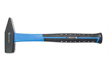 Слюсарний молоток 500 г, з рукояткою зі скловолокна HOEGERT HT3B025