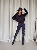 Красива кофта Ajour жіноча з ажурної в'язки на ґудзиках різні кольори Ssof1064, фото 2