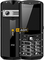 AGM M5 Black, IP68, Android 8.1, 1/8GB, 2 Mpx, Фонарик, Сенсорный дисплей 2.8", Противоударный телефон AGM M5