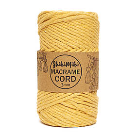 Еко шнур Macrame Cord 3 mm, колір Жовтий