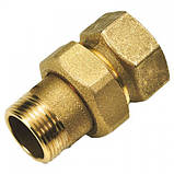 Американка пряма 1/2 латунь, TIEMME (Італія), фото 4