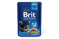 Влажный корм для котят Brit Premium с курицей 100г