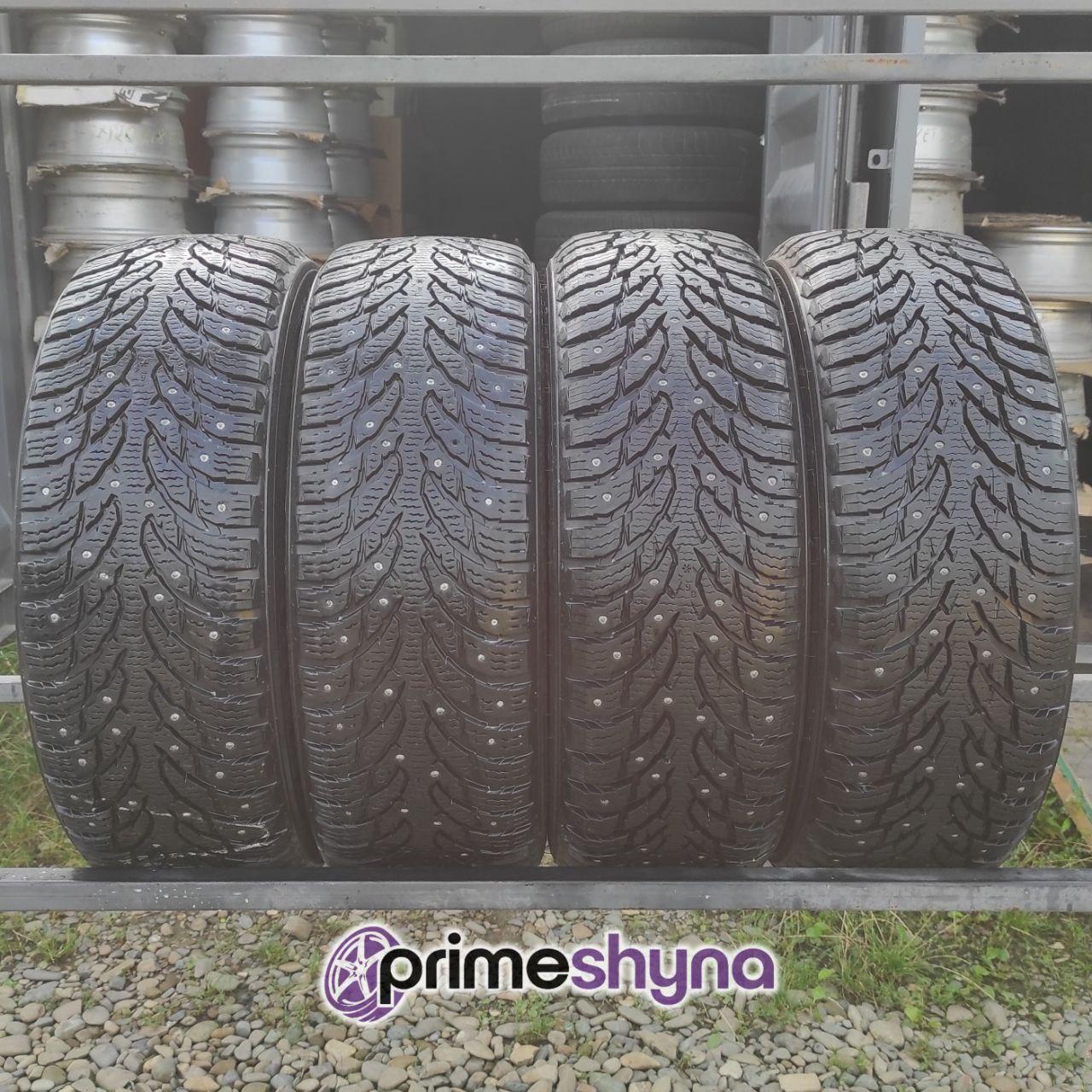 Зимові шини б/у Nokian Hakkapelitta 9 SUV 215/60R17 100T (ШИП) 6.5-10 mm 17-21 рік, фото 1