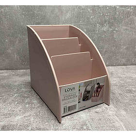 Органайзер для косметики Lova Plastik 3 відділення рожевий LV-202