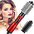 Обертана фен щітка для сушки і укладки волосся Gemei GM-4829 повітряний стайлер браш з обертанням, фото 3