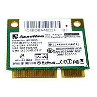 Wi-fi модуль HalfSize Mini pcie Qualcomm Atheros AR5B95 (2 антенна!) 802.11 b,g,n , 150Mbps