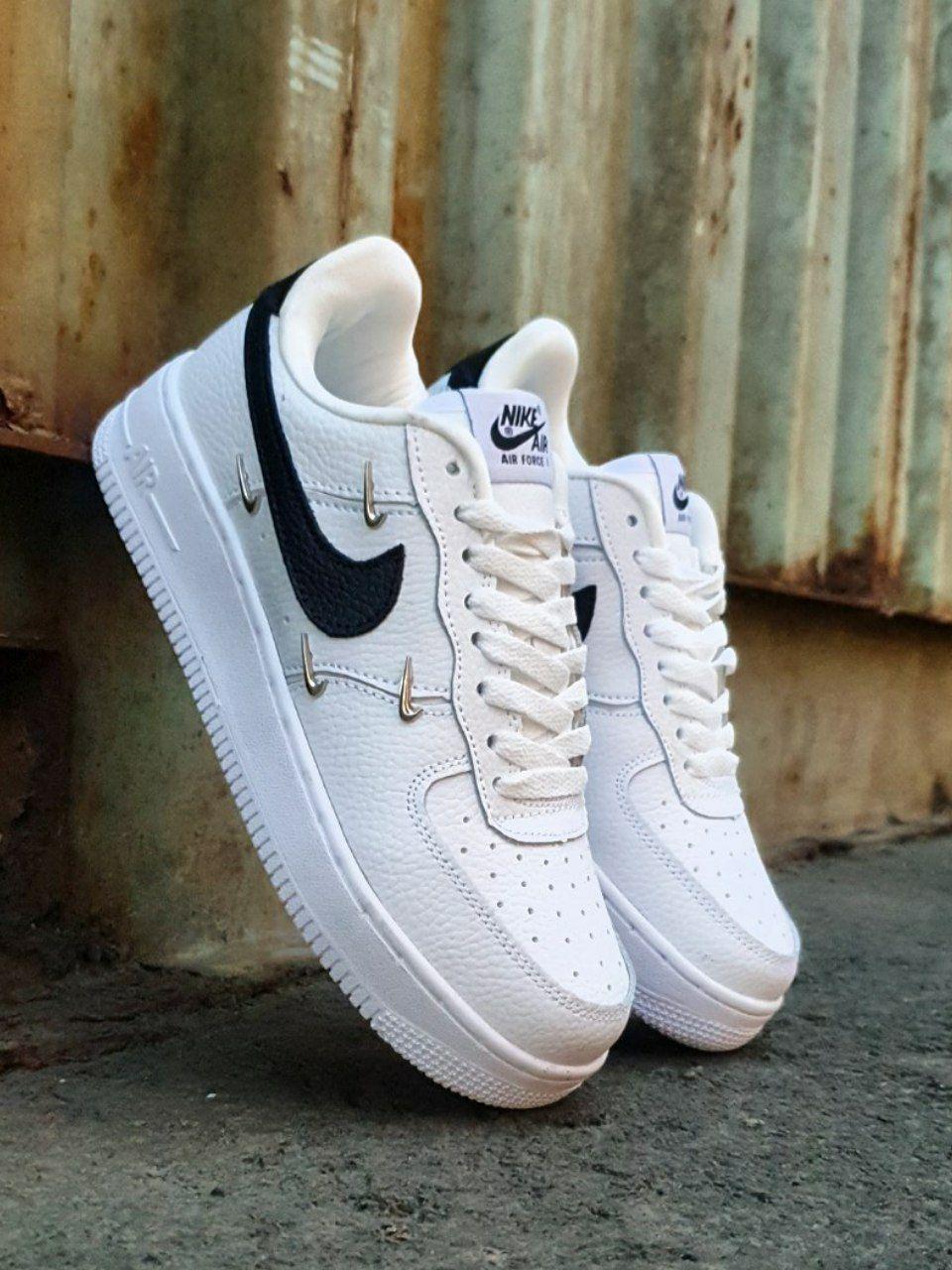 Кроссовки женские Nike Air Force 1 lx Crome белые. Обувь женская белая ...