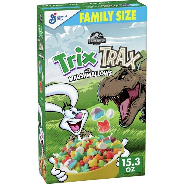 Сухий сніданок Trix Trax with marshmallows Jurassic World 433g
