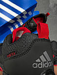 Чоловічі кросівки Adidas Terrex Easy Trail Pure Tex осінь-весна чорні демісезонні з червоним. Живе фото, фото 7
