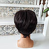 Перука коротка стильна темно-шоколадна ANGELA-4, фото 3