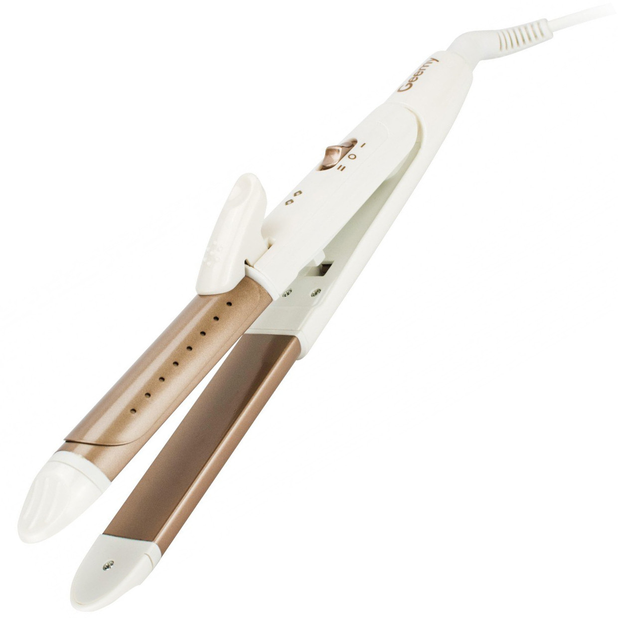 Мультистайлер (плойка, прасок) Geemy GM-2961 White/Gold (5209)