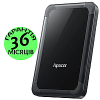 Внешний Жесткий Диск 1 Тб Apacer AC532 USB 3.1, черный, переносной съемный накопитель, портативный hdd
