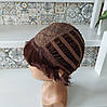 Перука коротка з канекалона пишний шоколадний LIZA-33, фото 2