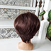 Перука коротка з канекалона пишний шоколадний LIZA-33, фото 8