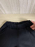 Спортивний костюм жіночий чорно-білий теплий трикотаж тринитка на флісі р 46, 54, фото 8