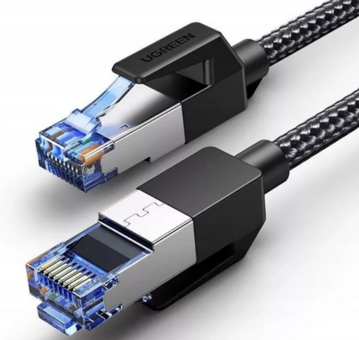 Интернет кабель Ugreen Ethernet RJ45 Cat 8 сетевой шнур 10 м Black ...