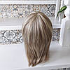 Перука каскад італійка з термоволокна платиновий мікс 3405-Н16/613, фото 4