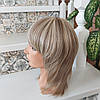 Перука каскад італійка з термоволокна платиновий мікс 3405-Н16/613, фото 7