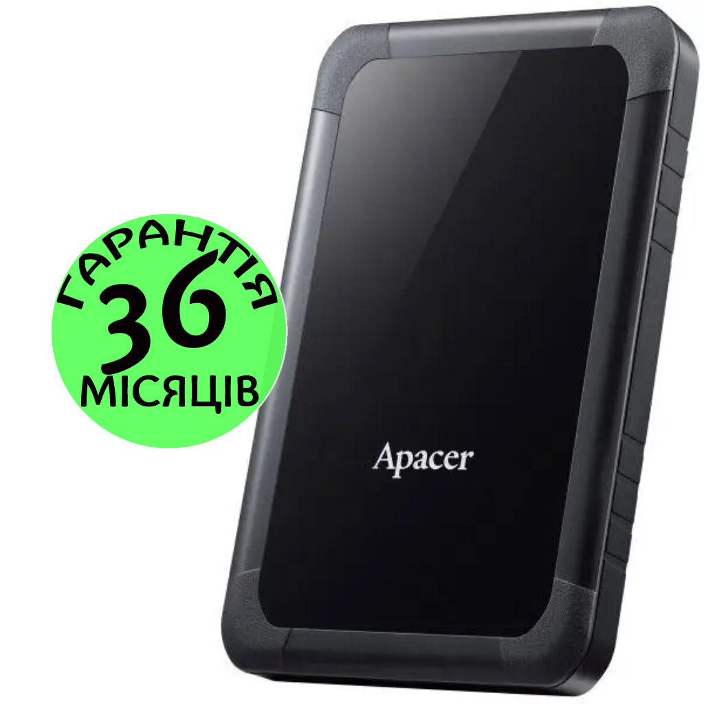 Внешний Жесткий Диск 2 Тб Apacer AC532 USB 3.1, черный, переносной ...