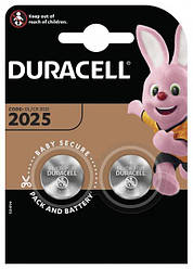 Батарейки-таблетки Duracell CR2025 / 3V блістер 2 шт.