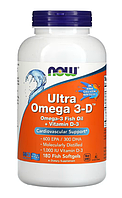 Now Ultra Omega 3-D 180 Fish softgels