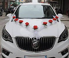 Прикрасу на весільну машину стрічка, рожева