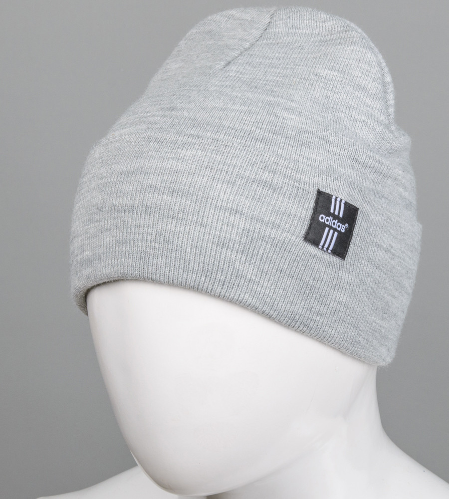 Шапка молодіжна "Ріжки" Adidas (m20m), Світло-сірий